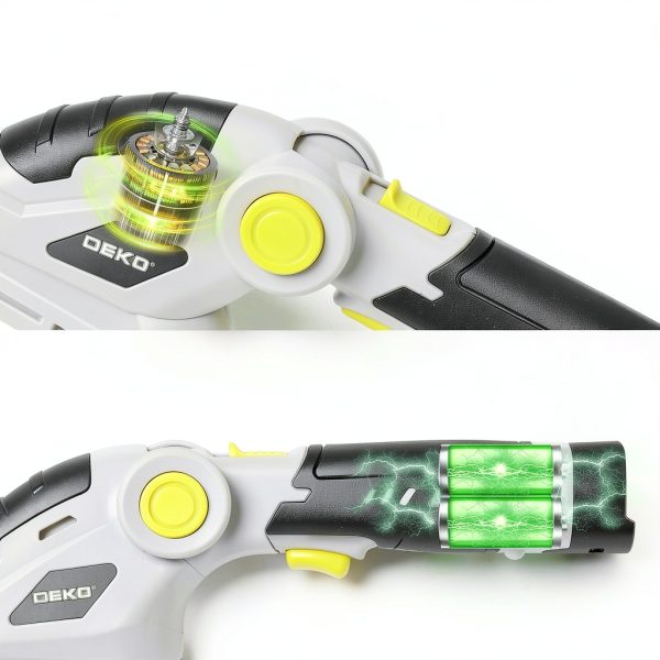 DEKOPRO Cordless Hedge Trimmer Lightweight Variable Angle-3