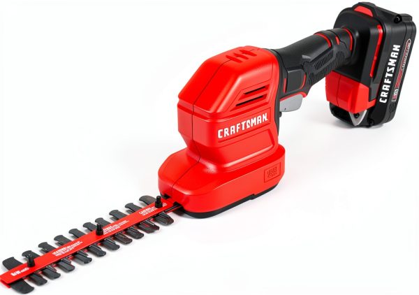 Craftsman 20V Battery Hedge Trimmer Red 8‑Inch-6