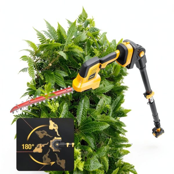 AVADA Cordless Hedge Trimmer 4-in-1 Design Battery Powered-2