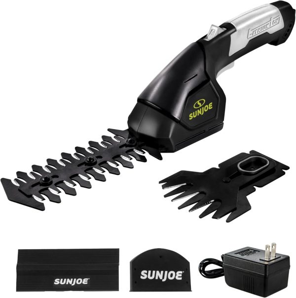 Cordless Hedge Trimmer Sun Joe 7.2V 4in Blade-8