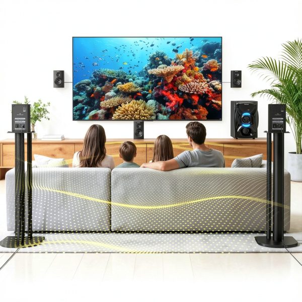 Home Theater System Speakers by Pavo with 8 inch Subwoofer-1