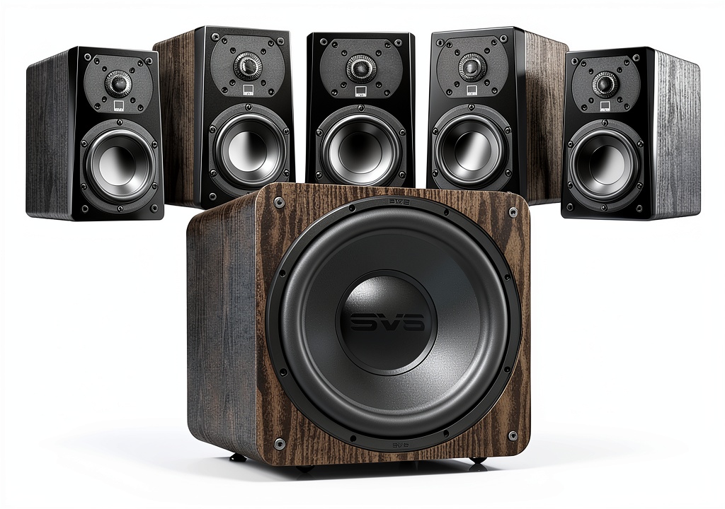 SVS Prime Satellite speakers and subwoofer setup