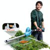 Seesii Cordless Pole Hedge Trimmer 16 Inch Blue L98-1