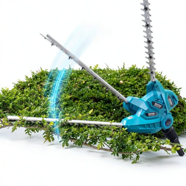 Seesii Cordless Pole Hedge Trimmer 16 Inch Blue L98-4