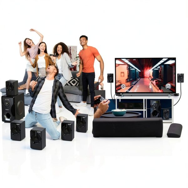 MOSWS International Surround Sound Speakers B48S-8