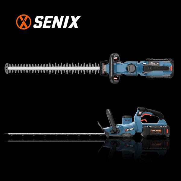SENIX Battery Hedge Trimmer 26 Inch Stainless Steel Blades-8
