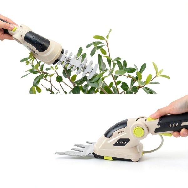 DEKOPRO Cordless Hedge Trimmer Lightweight Variable Angle-2