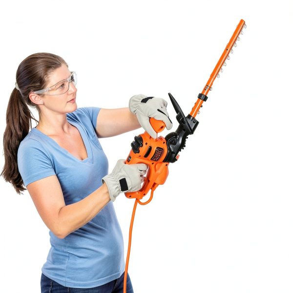 BLACK+DECKER Electric Hedge Trimmer Dual Action Blade-3