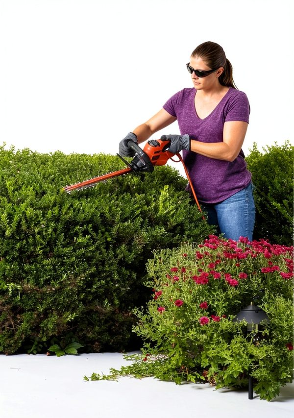 BLACK+DECKER Electric Hedge Trimmer Dual Action Blade-3