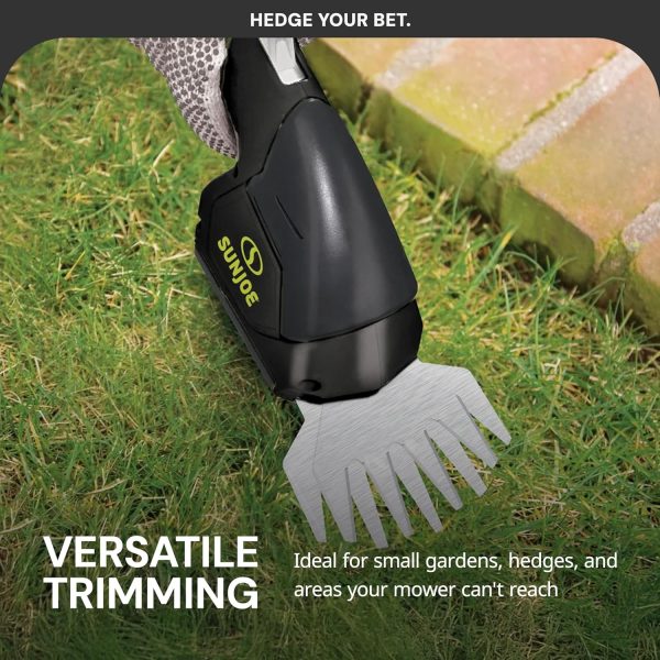 Cordless Hedge Trimmer Sun Joe 7.2V 4in Blade-4