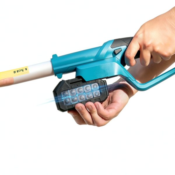 Seesii Cordless Pole Hedge Trimmer 16 Inch Blue L98-3