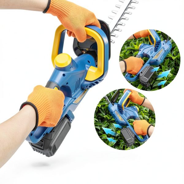 IEBUDA Cordless Hedge Trimmer 22 Inch Blade Battery Powered-3