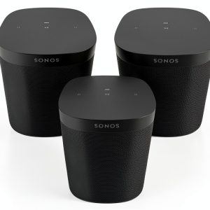 Sonos One SL Surround Sound System Black Three Room Set-0