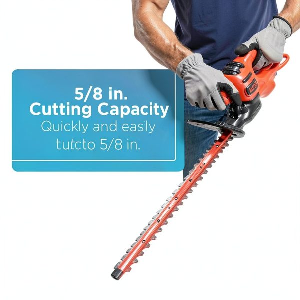 BLACK+DECKER Hedge Trimmer 17 Inch Lightweight Electric-2