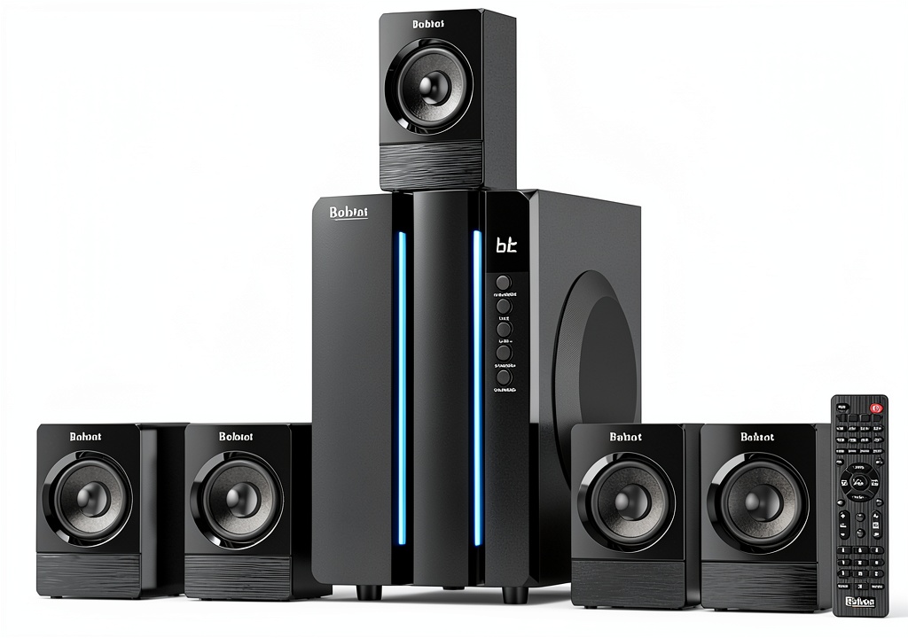 Bobtot 5.1 channel surround sound home theater system