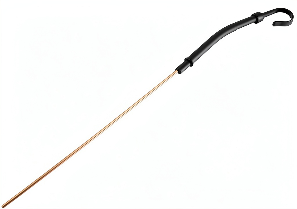 Mr Gasket oil dipstick on a small block Chevy engine