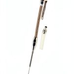 Mr Gasket Polished Aluminum Braided Dipstick for 1980‑Up SBC Engine-0