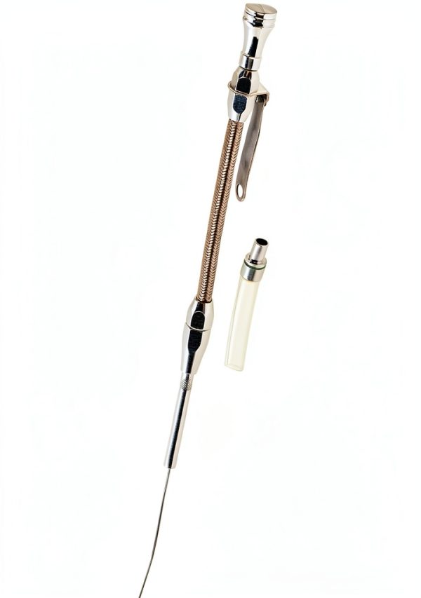 Mr Gasket Polished Aluminum Braided Dipstick for 1980‑Up SBC Engine-0