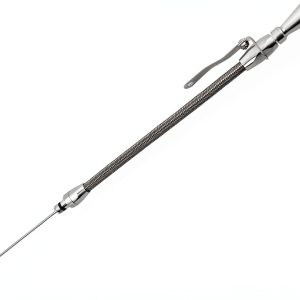 Lokar Dipstick ED-5002-12 Billet Aluminum Center Dipstick Slim Header-0