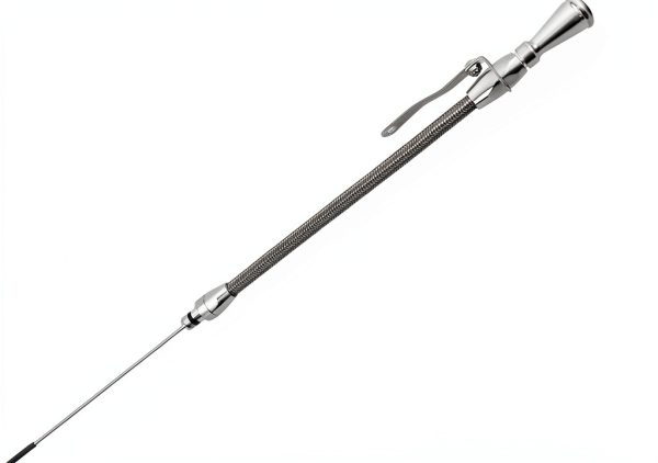 Lokar Dipstick ED-5002-12 Billet Aluminum Center Dipstick Slim Header-0
