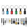 1/4 Hex Shank Drill Bit Holder Keychain Bar - Sopclane 24PCS Aluminum-4