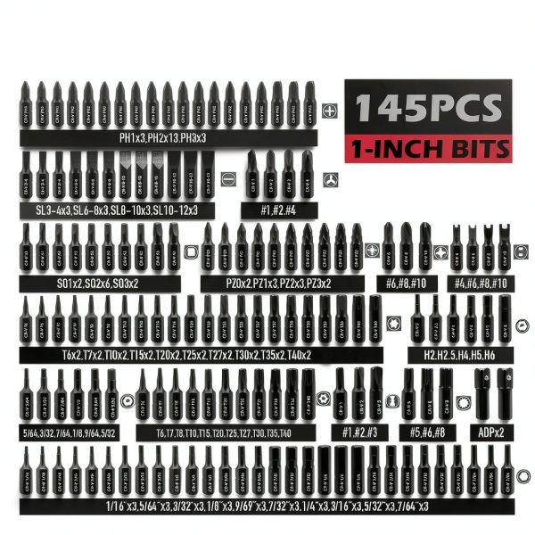 Ultimate Screwdriver Bit Set by SEDY Chrome Vanadium Steel Driver Kit-2