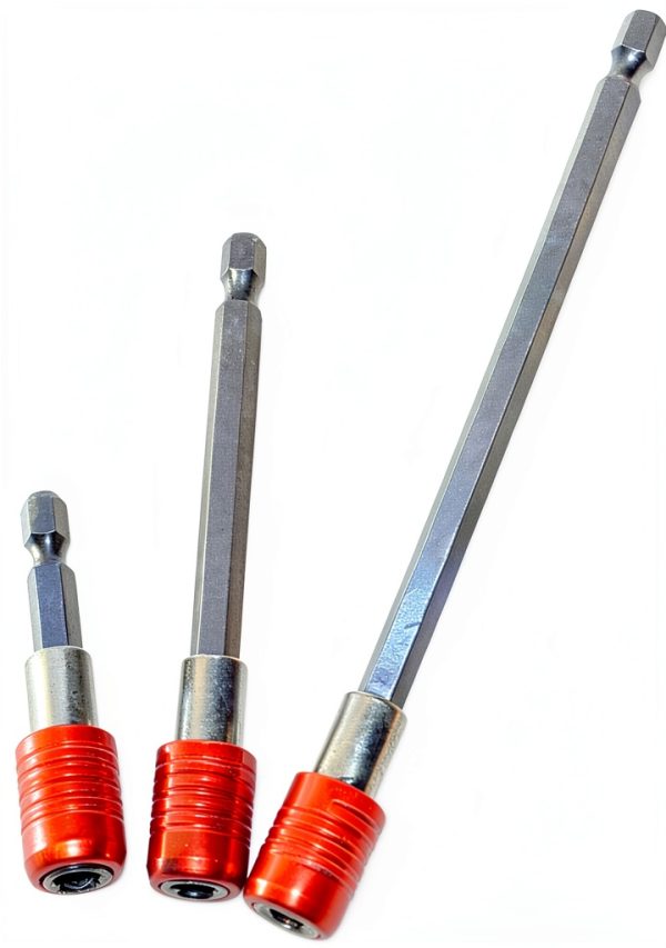 Magnetic Drill Bit Holders ProGear 3‑Pack Quick‑Release Hex Shank Bars-1