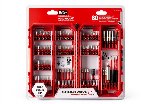 Milwaukee Shockwave Impact Driver Bit Set 80PC X3 Steel Wear Guard-0