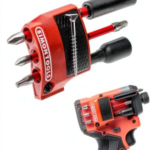 Magnetic Bit Holder for Milwaukee M12 Driver & Drill Red Right Side-0