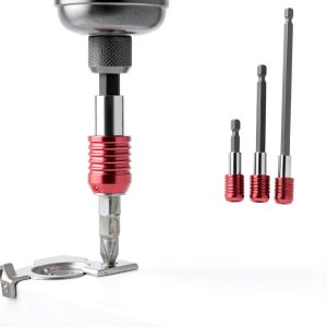 Magnetic Drill Bit Holders ProGear 3‑Pack Quick‑Release Hex Shank Bars-0