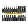AEJ 49-Piece Screwdriver Bit Set with 1/4" Hex Torx Phillips S2 Steel-2