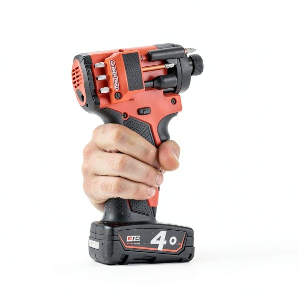 Magnetic Bit Holder for Milwaukee M12 Driver & Drill Red Right Side-1